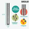 Barcaloo Cornhole Scoreboard Metal Decal with Magnetic Score Keepers - Vertical Orientation for Mounting on Side of Boards, 2 Pack view 2