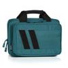 Savior Equipment Specialist Series Tactical Double Scoped Handgun Firearm Case Pistol Bag For Outdoor Hunting Shooting Range, Lockable Compartment (Savior Teal, 13" x 9" Double Pistol Case) view 1
