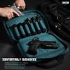 Savior Equipment Specialist Series Tactical Double Scoped Handgun Firearm Case Pistol Bag For Outdoor Hunting Shooting Range, Lockable Compartment (Savior Teal, 13" x 9" Double Pistol Case) view 3