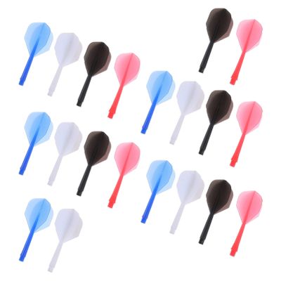 BESPORTBLE Kids Outdoor Toys Tip Replacement Darts Plastic tip Darts Plastic Flights Tails Wing Standard