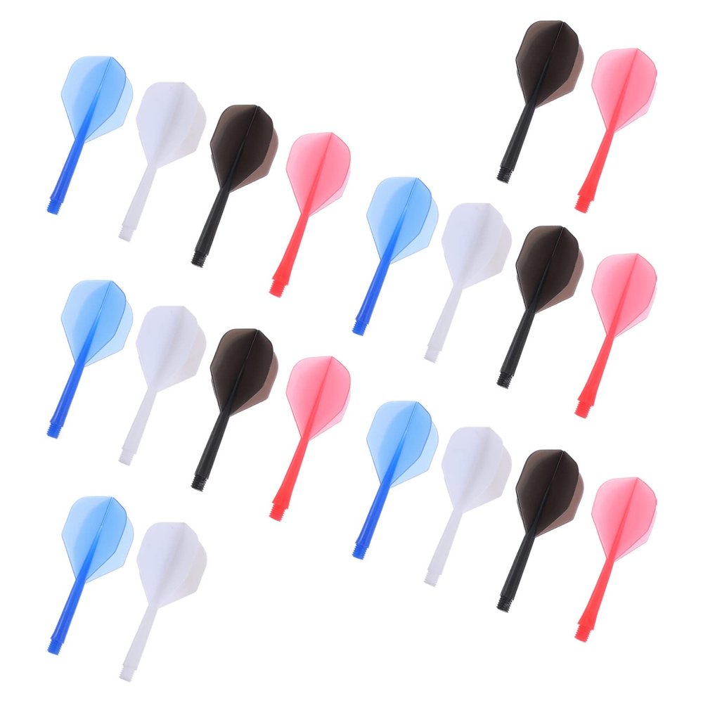 BESPORTBLE Kids Outdoor Toys Tip Replacement Darts Plastic tip Darts Plastic Flights Tails Wing Standard