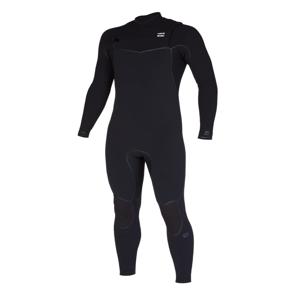 Billabong Mens 3/2mm Furnace Chest Zip Fullsuit Wetsuits - Black | Large