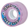 V N L A Backspin Jelly Roll Outdoor Roller Skate Wheels - 62mm 78A Hardness, Transparent Urethane - 8 Pack/Purple view 1