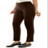 Zac & Rachel Women's Pull-On Ankle Pants with Band, Chocolate, 8 view 1