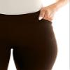 Zac & Rachel Women's Pull-On Ankle Pants with Band, Chocolate, 8 view 3
