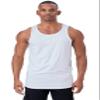 JC DISTRO Mens Basic Elong Longline Drop Cut Scallop-Tail Tank Top Jersey Casual Shirts White 3X-Large view 1