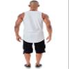 JC DISTRO Mens Basic Elong Longline Drop Cut Scallop-Tail Tank Top Jersey Casual Shirts White 3X-Large view 3