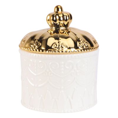 ABOOFAN Ceramic Jewelry Box with Lid Ceramic Jewelry Case Ring Box Trinket Organizer for Necklace Bracelet Earrings and Accessories Wedding Candy Home Decor