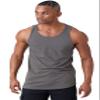JC DISTRO Mens Basic Elong Longline Drop Cut Scallop-Tail Tank Top Jersey Casual Shirts WarmGrey X-Large view 4