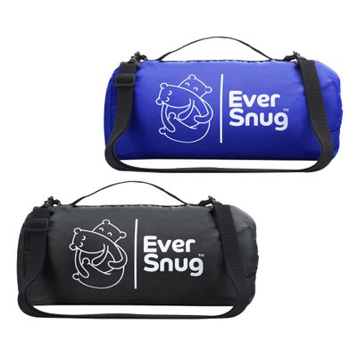 EverSnug Large Windproof Outdoor Blanket Value Pack - Machine Washable Picnic Blanket & Waterproof - Great for Festival, Park, Beach, Tent Camping, Concert, Stadium | Color Includes Blue & Black