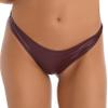 Lejafay Women's High Rise Wetlook PVC Leather Lace Up Shorts Workout Booty Dance Hot Pants 4# Burgundy Small view 2
