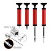 HDNNC Portable Ball Pump, Air Pump, Hand Pump Inflator Kit with 4 Needles 2 Nozzle 1 Extension Hose for Basketball Football Volleyball Soccer - Red view 4
