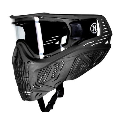 HK Army HSTL Skull Paintball Goggle/Airsoft Mask (Black, Clear)