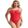 YiZYiF Womens Adult High Cut Thong Bikini Bodysuit Nightwear One Piece Monokini Swimsuit Red C One Size view 3