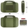 LIVANS Tactical Pistol Gun Case, Padded Handgun Case Double Pistol Wallet Handgun Pistol Soft Cases Rectangle Handguns Pouches view 3