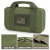 LIVANS Tactical Pistol Gun Case, Padded Handgun Case Double Pistol Wallet Handgun Pistol Soft Cases Rectangle Handguns Pouches view 4