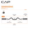 CAP Barbell Olympic Super Curl Bar, Black (2-Inch) view 4