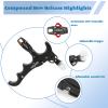 HNZMDY Bow Release for Compound Bow, 360 Rotatable Archery Release Trigger, Compound Bow Release, 4 Finger Thumb Release (Black) view 2
