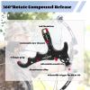 HNZMDY Bow Release for Compound Bow, 360 Rotatable Archery Release Trigger, Compound Bow Release, 4 Finger Thumb Release (Black) view 3