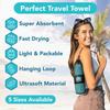 Youphoria Microfiber Travel Towel Fast Drying Lightweight - Quick Dry Towel for Camping, Beach, Backpacking, Hiking, & Sport view 2