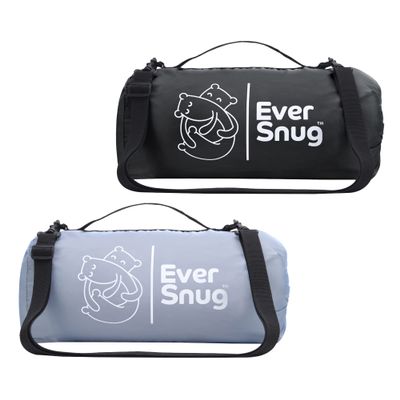 EverSnug Large Waterproof Outdoor Blanket Value Bundle - Camping Blanket for Cold Weather, Picnic, Stadium, Park, & Car Use - Machine Washable | Color Includes Black & Grey