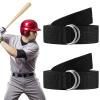Seematn Web Football Belt 52 Inches Football Pants Belt D Ring Belts for Men Women Youth Boys Kids Girls(Black,8 Pcs) view 2