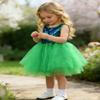 AGQT Baby Girls St Patricks Day Dress Sequin Tulle Soft Lined Formal Princess Dresses for Birthday Party Wedding Green 6-12 Months view 3