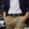 Zitahli Belt Men,Leather Ratchet Belt for Men Dress Casual Every Day with Adjustable Buckle,Trim to Fit For Gift Size 34"-40" view 2
