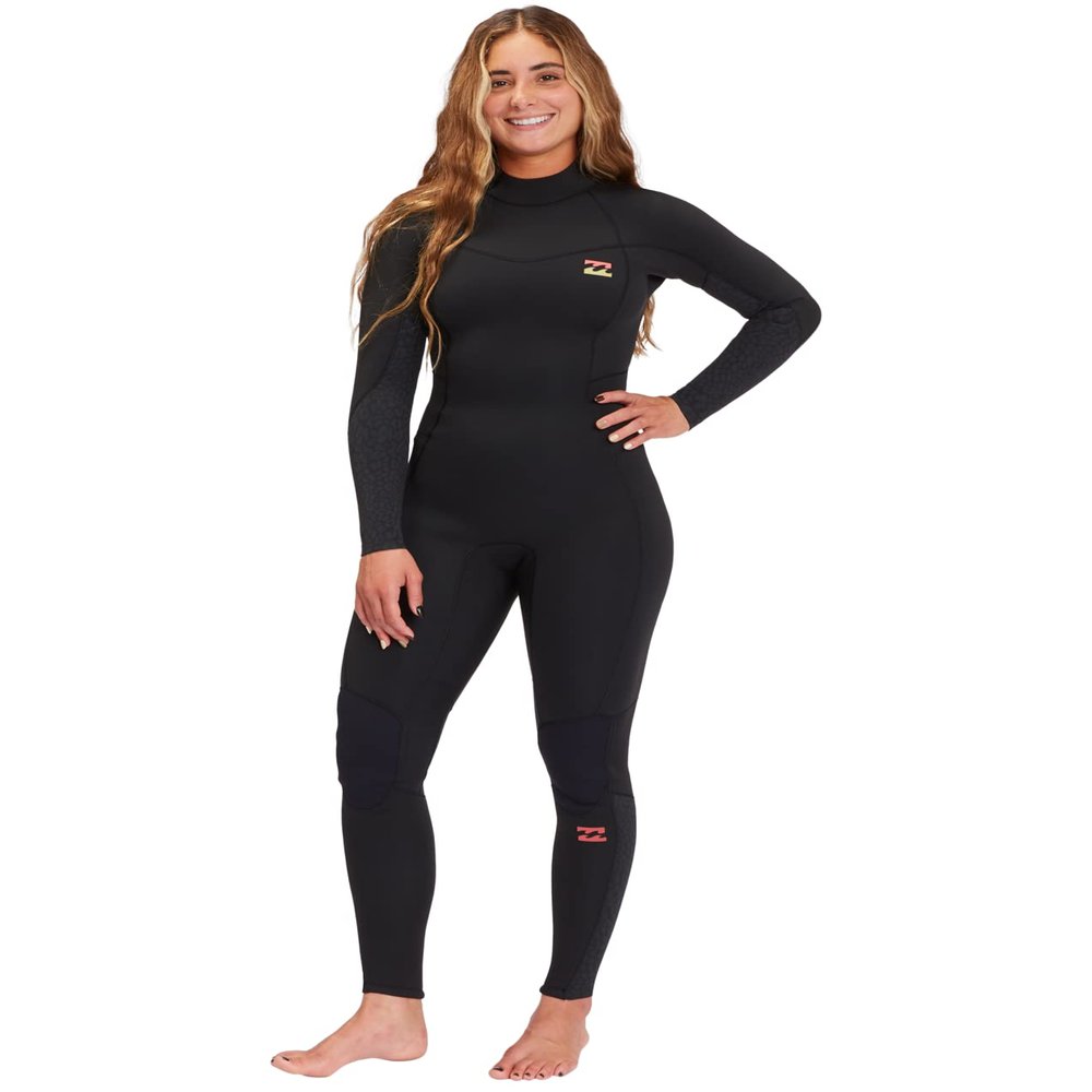 Billabong Womens 3/2mm Synergy Back Zip Fullsuit - Wild Black | 10
