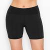 ALWAYS 2 Pack Biker Shorts with Pockets for Women - Soft Stretch High Waisted Yoga Workout 5" Shorts Black Large view 2