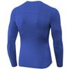Blue Men's Compression Shirts Long Sleeve, Dry Fit Athletic Workout Gym Shirts Sports Base Layer Top Running T-Shirt view 3