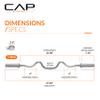 CAP Barbell Olympic Super Curl Bar, 48-Inch view 4
