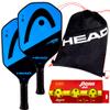 HEAD Extreme Elite Composite 2 Paddle Bundle with Tour Team Drawstring Bag, 3-Pack Penn Outdoor Pickleballs view 1