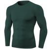 SPVISE Compression Shirt Men Long Sleeve Workout Gym Baselayer Top Green view 1