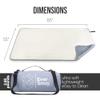 EverSnug Large Waterproof Picnic Blanket Value Pack - Lightweight Camping Blanket for Cold Weather, Outdoors, Stadium, Hiking & Car Use | Color Includes Blue & Grey view 2