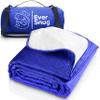 EverSnug Large Waterproof Picnic Blanket Value Pack - Lightweight Camping Blanket for Cold Weather, Outdoors, Stadium, Hiking & Car Use | Color Includes Blue & Grey view 3