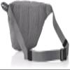 Champion Brio Waist Bag, 33.8 fl oz (1 L), ligjt grey, H15W28D8cm view 2