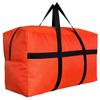 DoYiKe Extra Large Storage Duffle Bag with Zippers and Handles, Heavy Duty Orange Big Foldable Bag for Travel-56x27x15Inch view 1