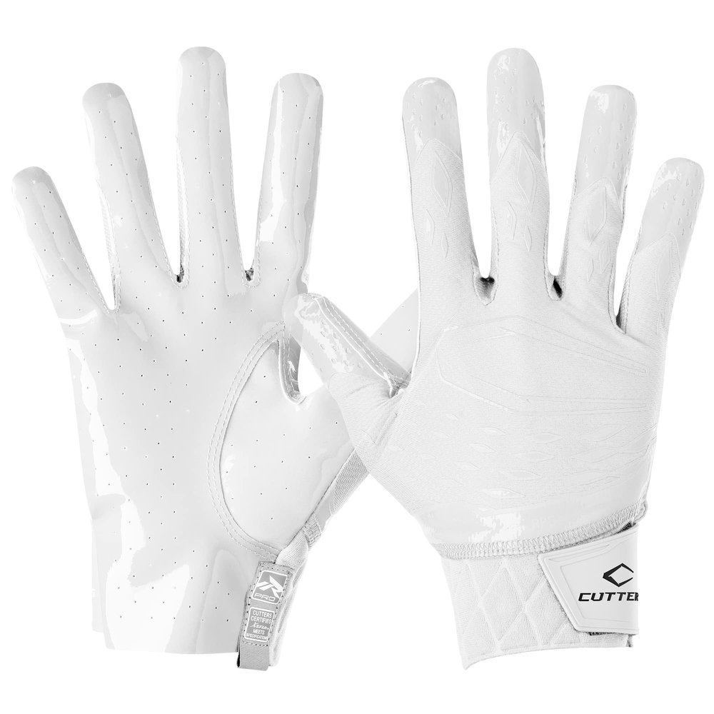 Cutters Rev Pro 5.0 Receiver Gloves Solid White M