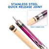 GSE Games & Sports Expert 58" 2-Piece Canadian Maple Hardwood Billiard Pool Cue Sticks for Men/Women, Great for House or Commercial/Bar Use (Purple, 20 Oz) view 3