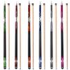 GSE Games & Sports Expert 58" 2-Piece Canadian Maple Hardwood Billiard Pool Cue Sticks for Men/Women, Set of 6 Pool Cues Sticks for House or Commercial/Bar Use (Weight 18/19/20/21 Oz Each) view 1