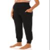 V VOCNI Women's Maternity Pants Maternity Activewear Jogger Track Cuff Sweatpants Over The Belly Stretchy Pregnancy Pants Black 2XL view 4