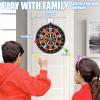 Magnetic Dart Board w/ 12 Darts, Kids Dartboard Gifts, Safe Indoor Outdoor Games for Kids 8-12, Teen Gifts for 6 7 8 9 10 11 12 13 14 Year Old Boys Girls view 4