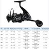 Fishdrops Spinning Fishing Reels 12+1BB Ultra Lightweight Carved Aluminum Spool Reels Affordable Smooth Spinning Reels view 4