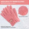 ORVINNER Kids Winter Gloves for Boys Girls, 3 Pairs Children Warm Wool Lined Gloves Toddler Thermal Knitted Mittens (Pink/Grey/White Pack) view 2