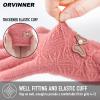 ORVINNER Kids Winter Gloves for Boys Girls, 3 Pairs Children Warm Wool Lined Gloves Toddler Thermal Knitted Mittens (Pink/Grey/White Pack) view 3
