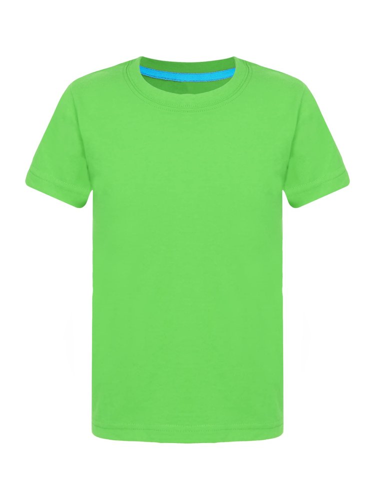 Aislor Kids Boys Girls Crewneck Short Sleeve T-Shirt School P.E Sports Fitness Running Top Undershirt Activewear Green 3-4 Years