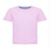 Aislor Kids Boys Girls Crewneck Short Sleeve T-Shirt School P.E Sports Fitness Running Top Undershirt Activewear Pink 5-6 Years view 1