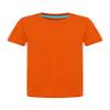 Aislor Kids Boys Girls Crewneck Short Sleeve T-Shirt School P.E Sports Fitness Running Top Undershirt Activewear Orange 9-10 Years view 1