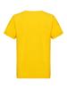 Aislor Kids Boys Girls Crewneck Short Sleeve T-Shirt School P.E Sports Fitness Running Top Undershirt Activewear Yellow 7-8 Years view 2